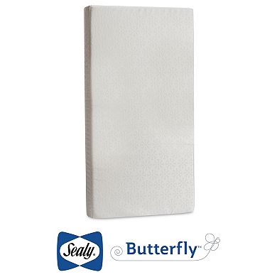 Sealy Butterfly 2-Stage Cotton Ultra Firm Crib Mattress