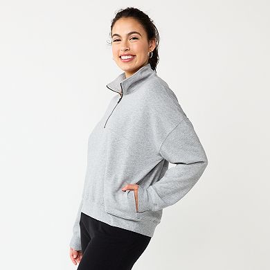 Juniors' SO® 1/4 Zip Sweatshirt