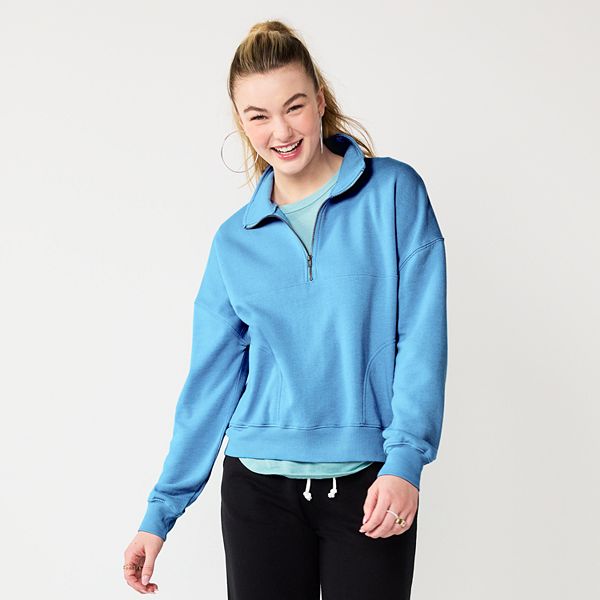 Juniors SO 1 4 Zip Sweatshirt