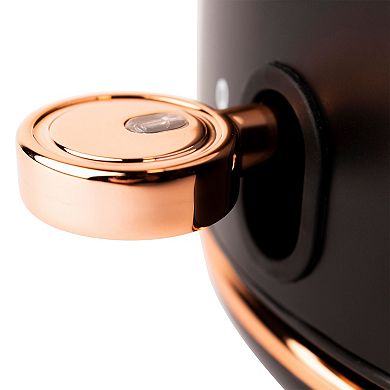 Haden Heritage Stainless Steel Electric Water and Tea Kettle, Copper and Black