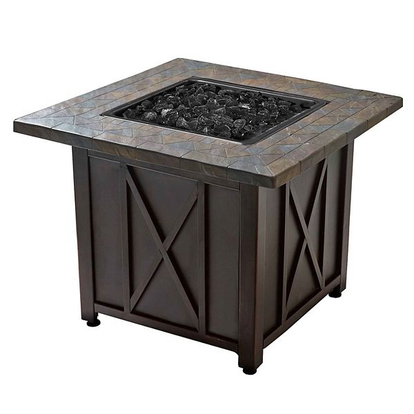 Gas Outdoor Patio Fire Pit Table, Can You Put A Fire Pit On Glass Table