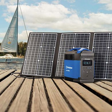 Westinghouse Portable Power Station with Solar Power for Outdoor Events, Blue