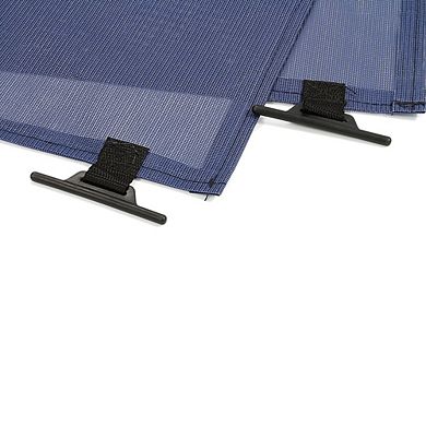 Camco 10 Foot Front Sun Block Panel Awning Screen for RV Camper Shade, Blue
