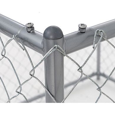 Lucky Dog 10' x 5' x 4' Heavy Duty Steel Outdoor Chain Link Dog Kennel Enclosure