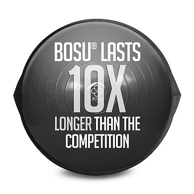 BOSU BT Pro Balance Fitness Core Training Workout Exercise Ball, Grey Black