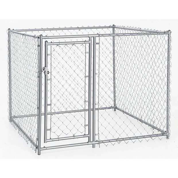 Lucky Dog Galvanized Chain Link Kennel 5 W x 5 L x 4 H