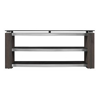 Twin Star Home TC52-6389-PO90 Cedar Manor TV Stand For TVs Up To 55 Inches, Oak