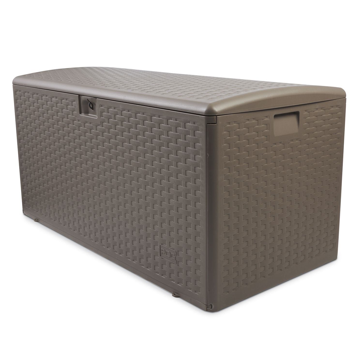 Deluxe 120 Gallon Deck Box Resin Patio Storage Bin Outdoor