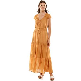 Women's Luxology Gauze Smocked Waist Maxi Dress
