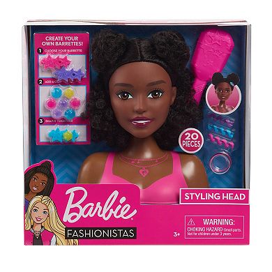 Just Play Barbie® Black Hair Small Styling Head