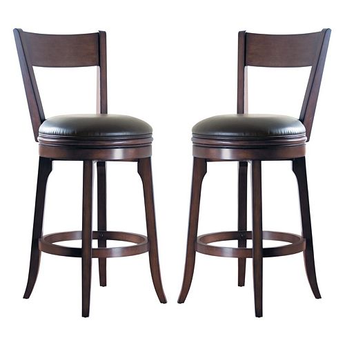 American Heritage Billiards Autumn Swivel Bar Stool Set