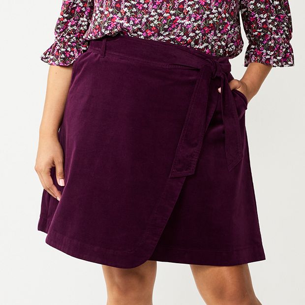 Plus size 2025 corduroy skirt kohls