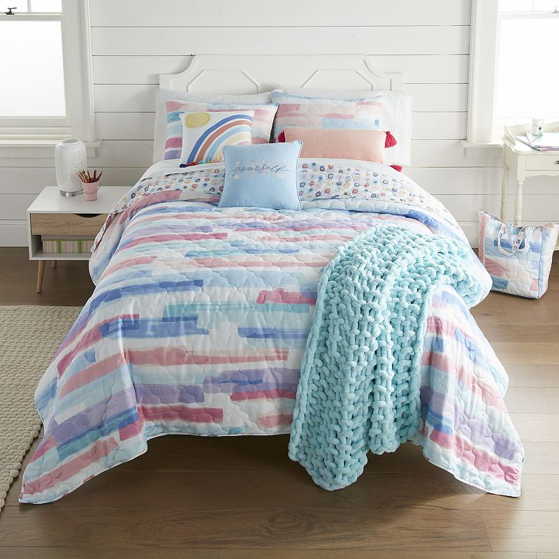 Donna Sharp Smoothie Quilt Set with Shams, Multicolor, King