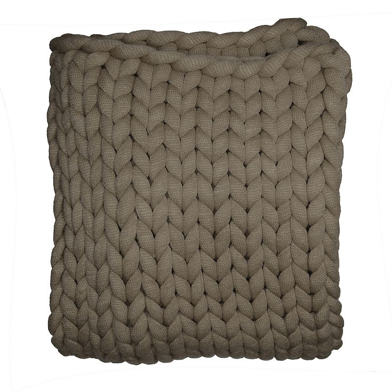 Donna Sharp Chunky Knit Throw, Green