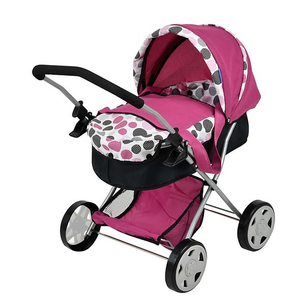 pink dolls pram