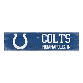 Indianapolis Colts Team Name Wall Sign