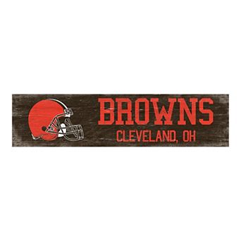 Cleveland Browns Team Name Wall Sign