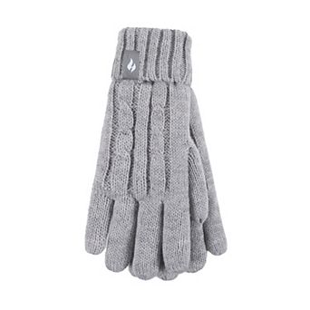 Girls 7-16 Heat Holders Cable Knit HeatWeaver Gloves