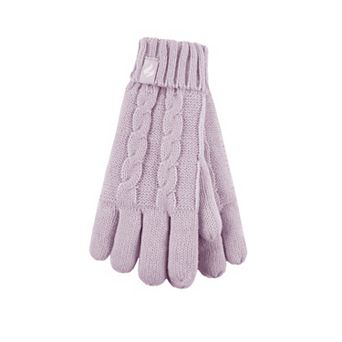 Girls 7-16 Heat Holders Cable Knit HeatWeaver Gloves