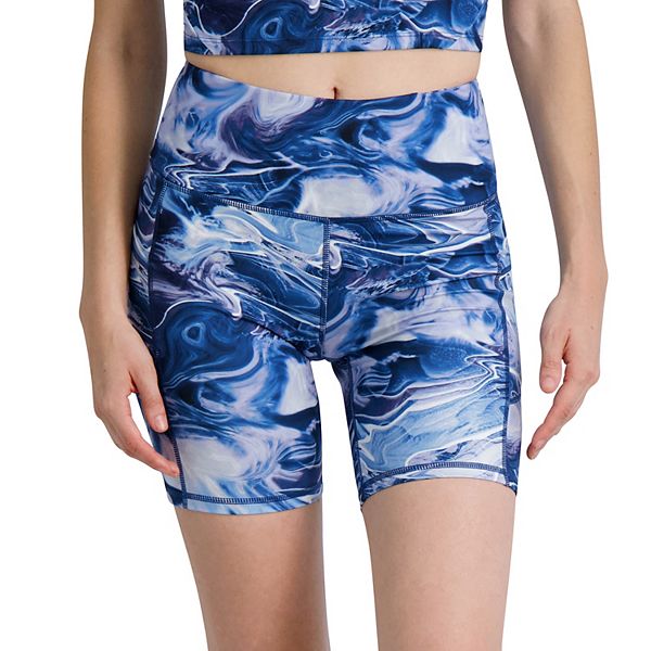 Women's Gaiam Om Cleo Print High-Waisted Bike Shorts