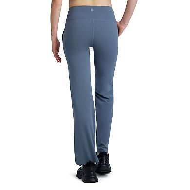 Women's Gaiam High-Waisted Straight-Leg Pants with Pork Chop Pockets