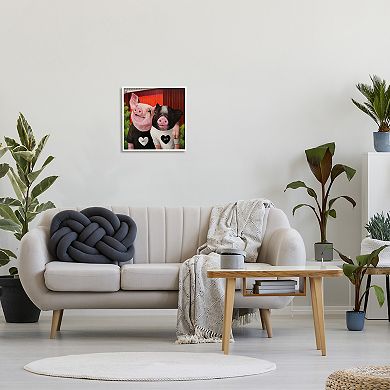 Stupell Home Decor Best Friends Forever Farm Pigs Wall Decor