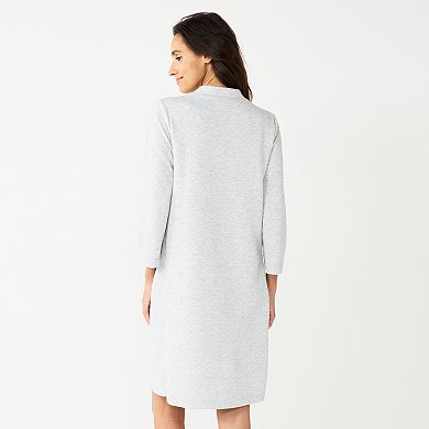 Women's Croft & Barrow® Quilted Zipper Duster