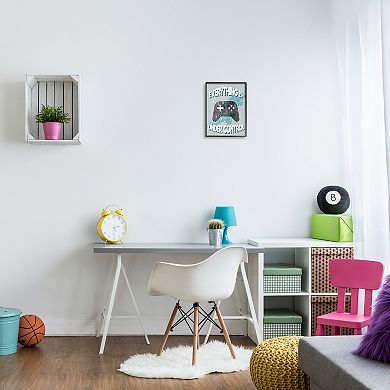 Stupell Home Decor Everything Is Under Control Video Games Black Frame Wall Decor