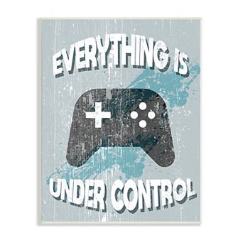 Stupell Home Decor Everything Is Under Control Video Games Thin White Frame Wall Decor