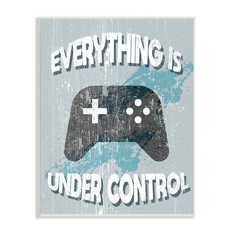 Stupell Home Decor Everything Is Under Control Video Games Thin White Frame Wall Decor, Multi