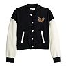 Juniors' Pink Republic Varsity Colorblock Jacket