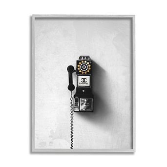 Stupell Home Decor Vintage Fashion Dial Phone Wall Decor
