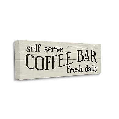 Stupell Home Decor Self Serve Coffee Bar Sign Wall Decor