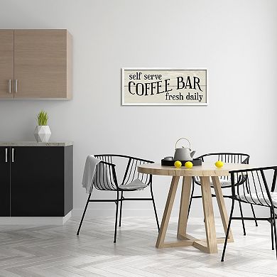 Stupell Home Decor Self Serve Coffee Bar Sign Wall Decor