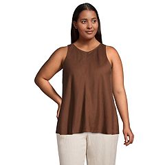 Cleveland Browns Majestic Threads Women's Retro Tri-Blend Raglan Muscle Tank Top - Brown