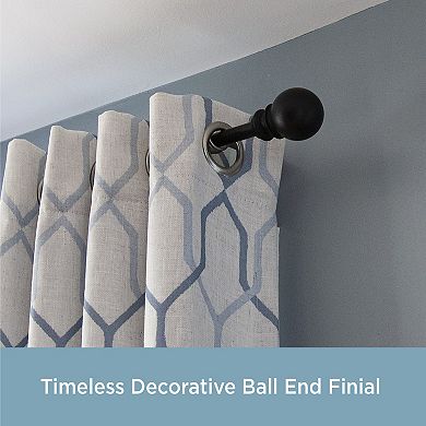 Kenney Bryce ¾” Decorative Bay Window Curtain Rod