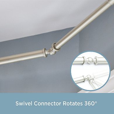 Kenney Mission ¾” Decorative Bay Window Curtain Rod