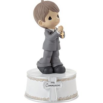 Precious Moments Holy Communion Boy Musical Figurine Table Decor