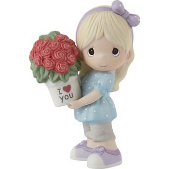Precious Moments My Love For You Continues To Grow Blonde Girl Figurine Table Decor