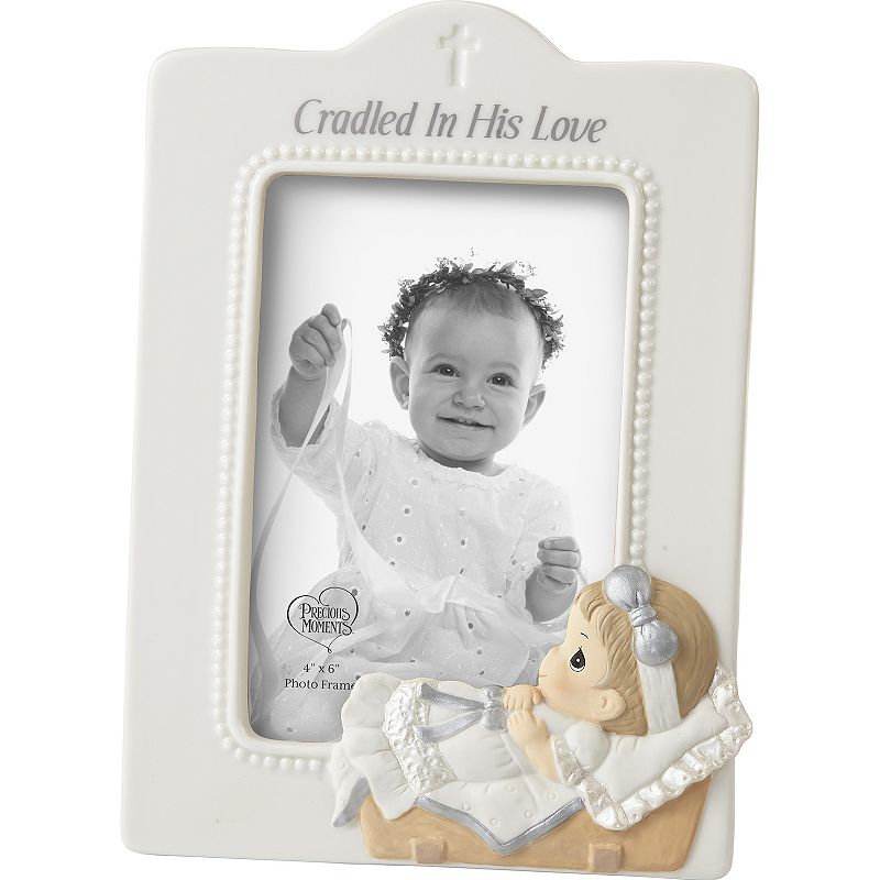 Precious Moments Cradled In His Love Girl 4 x 6 Frame Table Decor, Mul