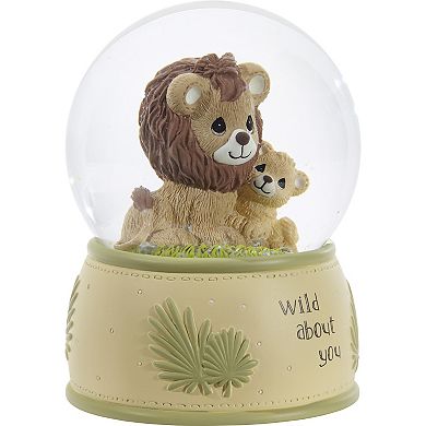 Precious Moments Wild About You Lion Musical Snow Globe