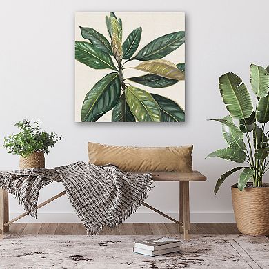 COURTSIDE MARKET Magnolia Leaves II Canvas Wall Art