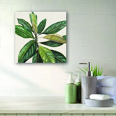 COURTSIDE MARKET Magnolia Leaves II Canvas Wall Art