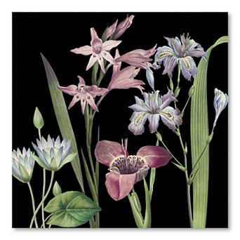 COURTSIDE MARKET Dusty Plum Botanical II Canvas Wall Art