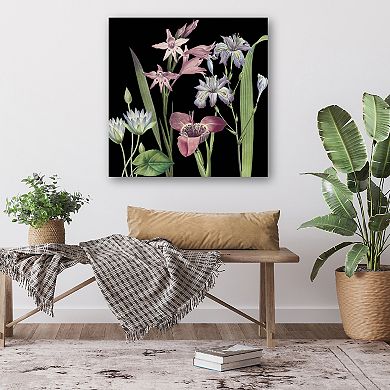 COURTSIDE MARKET Dusty Plum Botanical II Canvas Wall Art