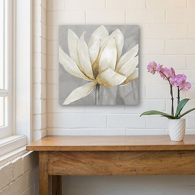 COURTSIDE MARKET Golden Waterlily II Canvas Wall Art