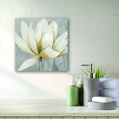 COURTSIDE MARKET Golden Waterlily II Canvas Wall Art