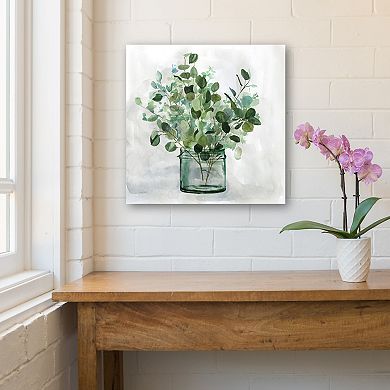 COURTSIDE MARKET Green Garden II Canvas Wall Art