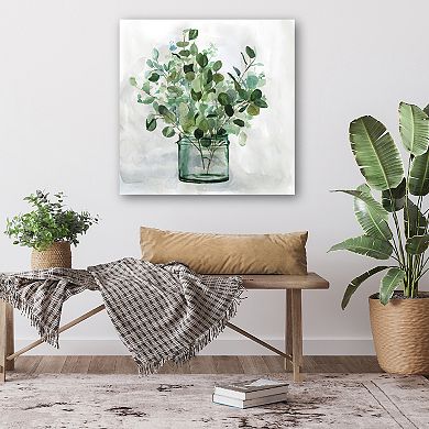 COURTSIDE MARKET Green Garden II Canvas Wall Art