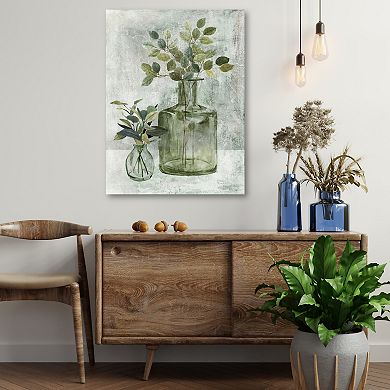 COURTSIDE MARKET Simply Green II Canvas Wall Art